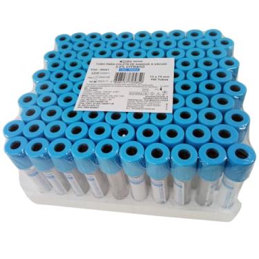 Imagem de Tubo para Coleta de Sangue a Vácuo 3.2% Citrato Plástico 1,8ml - 100 Unidades