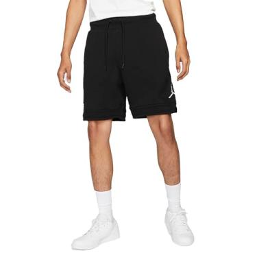 Imagem de Nike Air Jordan Essential Men's Diamond Fleece Shorts (Medium, Black/White)