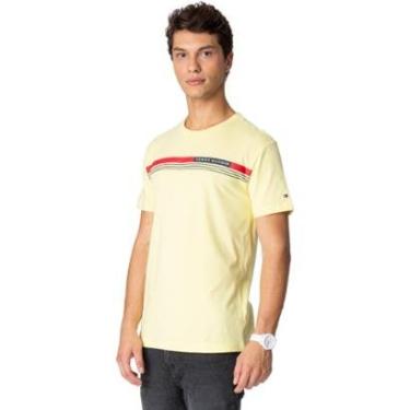 Imagem de Camiseta Tommy Hilfiger AB Corp Chest Front Logo Masculino - Amarelo-Masculino