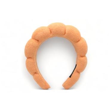 Imagem de The trend collection Faixa de cabeça de spa para lavar o rosto, faixas de cabelo de esponja para mulheres – Faixa de cabeça com bolhas para cuidados com a pele para meninas, faixa de cabeça de tecido