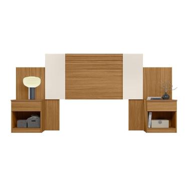 Imagem de Cabeceira Extensível com 2 Mesas de Cabeceira Flex Araguaia Moval