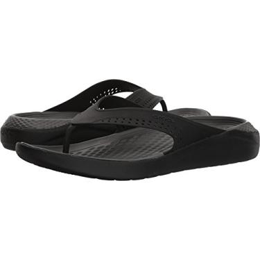 Imagem de Sandália, Crocs, Literide Flip, Black/Slate Grey, 39, Criança Unissex