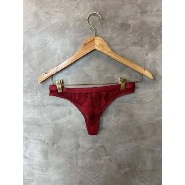 Imagem de Calcinha sensual em renda Fio Dental Vermelha