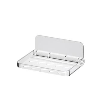 Imagem de Leadigol Prateleira dobrável de parede, prateleiras de plástico para banheiro, suporte de toalha de papel, bandeja de prato dobrável, prateleira dobrável para trailer, prateleira flutuante de plástico