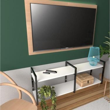 Imagem de Rack Prateleira Industrial Home Parede Hack Bancada Rack Rak Branco Off White