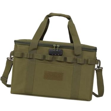 Imagem de harayaa Bolsa de armazenamento de tanque de gás, bolsa de armazenamento de acampamento, portátil, multifuncional, bolsa de transporte de churrasqueira, bolsa de transporte para fogão, verde