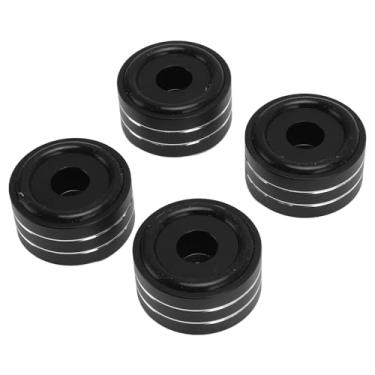 Imagem de 4 Pés de Isolamento de Alto-falante de Liga de Alumínio para Reduzir a Vibração, Almofadas de Pico de Alto-falante para Amplificador CD DVD Player Toca-discos, CD DVD Players