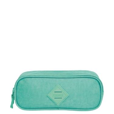 Imagem de Estojo Especial 3 Compartimentos Sestini Crinkle Turquesa