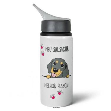 Imagem de Garrafa Squeeze NK - Meu Salsicha, melhor pessoa! - JPS INFO