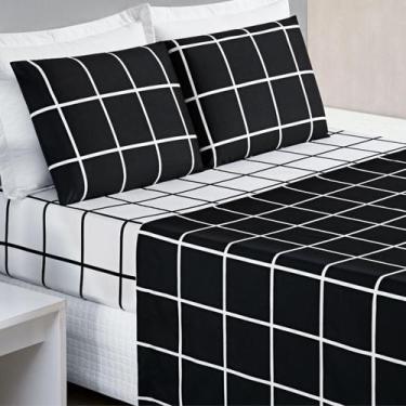 Imagem de Roupa Cama Solteiro Infantil Menino Ou Menina Austin Xadrez Super Mode