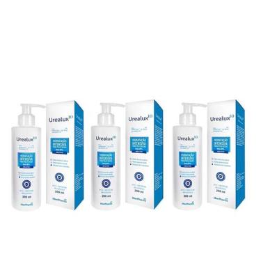 Imagem de Kit 3 Urealux 10% Hidratação Intensiva 200ml. - Uberpharma