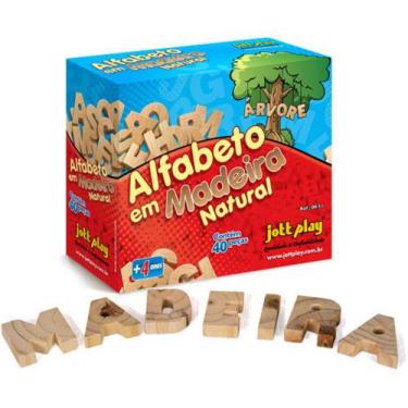 Imagem de Alfabeto Em Madeira 40 Letras - Jottplay