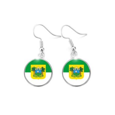 Imagem de Par de Brincos Bandeira do Rio Grande do Norte - RECANTO ASTRAL