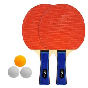 Imagem de Kit Ping Pong Raquete e Bolinha 5 Peças Art Sport