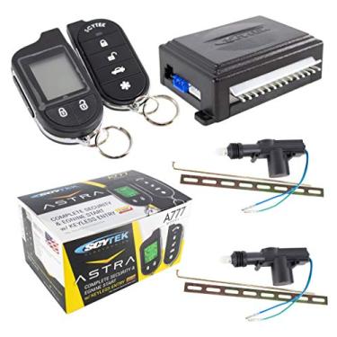 Imagem de Sistema de segurança de alarme de carro, entrada sem chave LCD bidirecional 2 fechaduras de porta Scytek A777