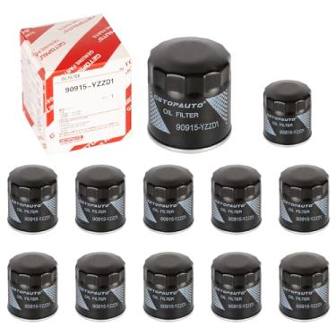 Imagem de Filtro de óleo do motor 90915-YZZD1 compatível com TOYOTA 4Runner Avalon Camry Supra T100 Tacoma LEXUS ES300 GS300 RX300 (conjunto de 12)