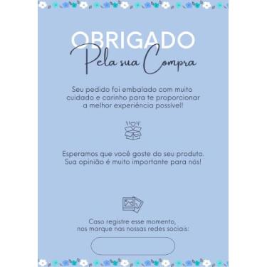 Imagem de 100 unidades cartão agradecimento - Modelo 01 (Prazo de até 3 dias úte
