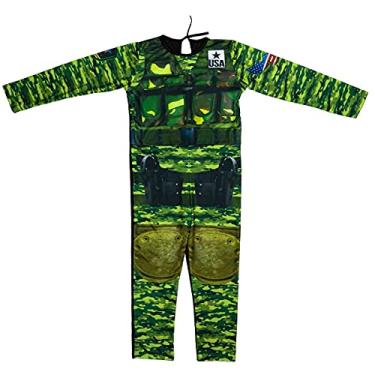 Imagem de Fantasia Militar Infantil Camuflado Soldado U.S.A Longa (M 5-8)