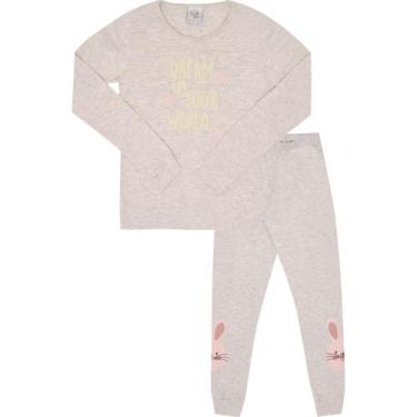 Imagem de Pijama Infantil Menina Good Night by Pulla Bulla Ref. 200517, Cinza, 4