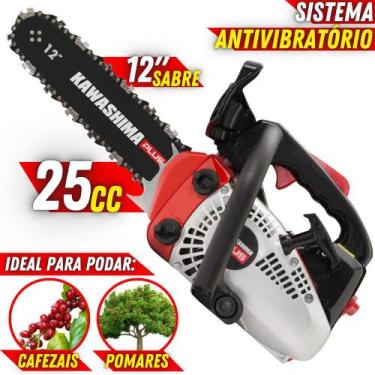 Imagem de Motosserra À Combustão Kawashima KCS260-Plus 25,4cc 2 Tempos Potente C