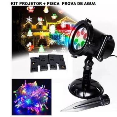 Imagem de Projetor Natal Led Natalino + Pisca Pisca Prova D'Água 110V - Maxbom