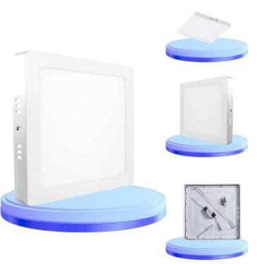 Imagem de Luminária Painel Plafon Led 25W Quadrado Sobrepor Bivolt 110v-220v Bra