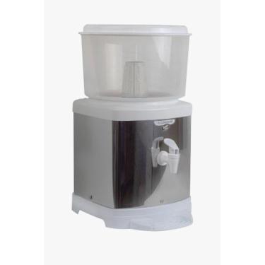 Imagem de Bebedouro Para Água Filtro Para Água Inox Com Base De Barro - Branco A