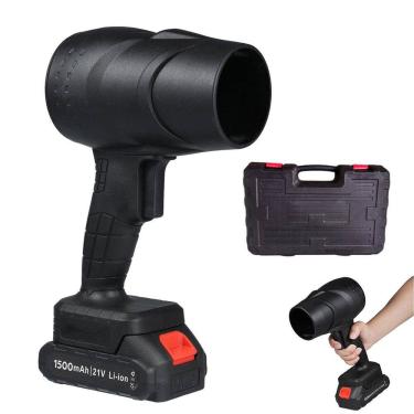 Imagem de Soprador Turbo Fan 130.000 RPM Maleta Bateria Recarregavel Potente Eficiente Limpeza Casa Jardim Folha Poeira Detrito Manutençao