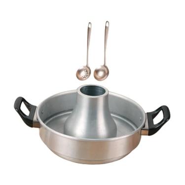 Imagem de Ｂｅｓｇａ Shabu Shabu Hot Pot Ramen Pot Utensílios de cozinha práticos Panela de ensopado Rechaud Panela de sopa para festas de acampamento Restaurante, 26cm