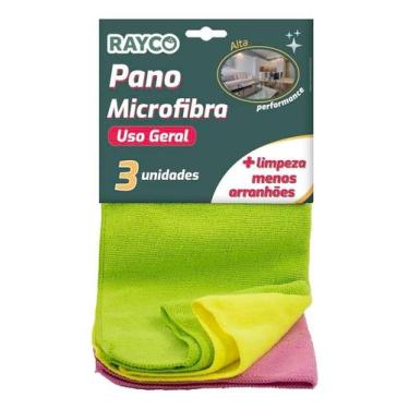 Imagem de Pano De Microfibra 35x35cm 3 Unidades Rayco