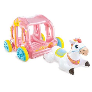 Imagem de Casinha Carruagem da Princesa Com Cavalinho Inflável Intex