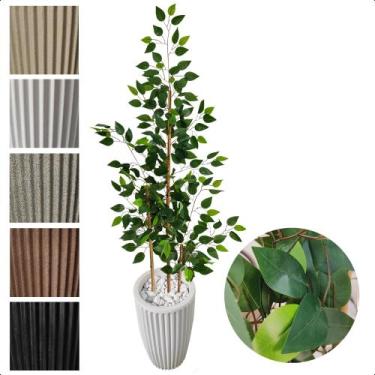Imagem de Bambu Da Sorte 150cm Planta Artificial Com Vaso Decorativo - Flor de M