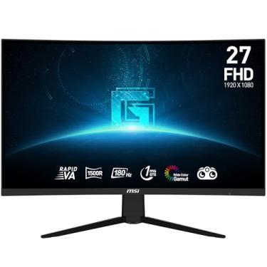Imagem de MSI Monitor de jogos curvo G27C3F Full HD antirreflexo 1ms 1920 x 1080 180Hz, resolução de taxa de atualização, 27 polegadas, preto