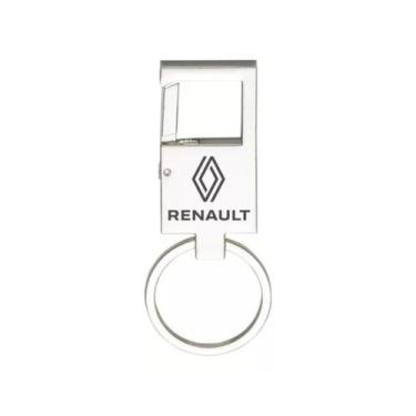 Imagem de Chaveiro Espelhado Mosquetão Para Renault Kwid Metal - E - LUALKI STOR