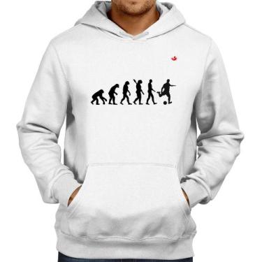 Imagem de Moletom Evolução do Futebolista - Foca na Moda, Branco, G