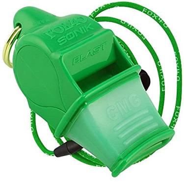 Imagem de (Green) - Fox 40 Sonik Blast CMG Whistle with Lanyard