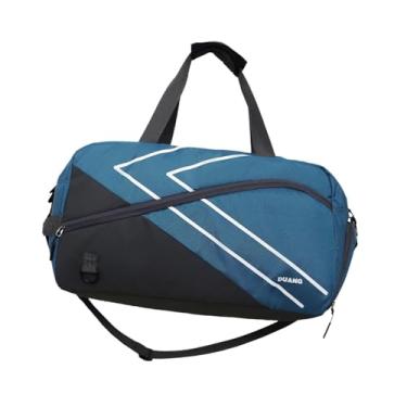 Imagem de Aymzbd Tênis Bolsa Crossbody Men Women Mulheres Tendência de Gift Resistente à Água Portátil Portátil Travel Fitness Gym Duffel Badminton ombro bolsa, Azul