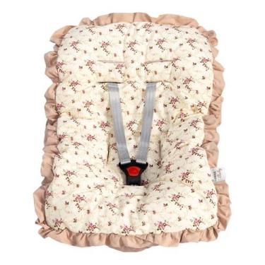 Imagem de Capa para Bebê Conforto - NoBrand, Floral Ferrugem
