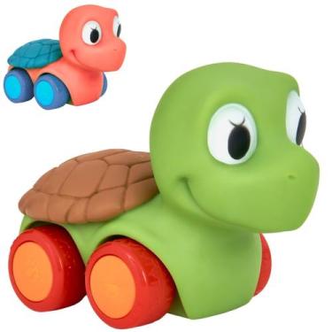 Imagem de Carrinho Tartaruga De Brinquedo em Vinil P/Bebes Para Água - Puff Toys