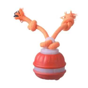 Imagem de WeiLaiKeQi Bola de brinquedo interativo de gato, gadget de estimação interativo portátil teaser elétrico automático de gato bola de rolamento elétrico para, Laranja