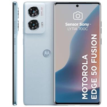 Imagem de Smartphone Motorola 5G edge 50 Fusion, 6,7, 256GB, Android 14, Azul