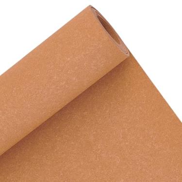 Imagem de BENECREAT Rolo de reforço de couro de 150 x 40 cm, endurecedor de bolsa marrom areia, rolo de couro PVC para forro de bolsa de couro, artesanato DIY, 1 mm de espessura