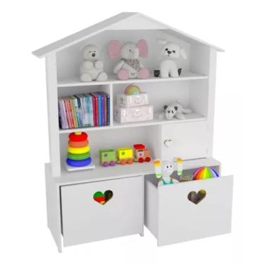 Imagem de Casinha Organizador Infantil 100% mdf Maia(quarto Brinquedo)