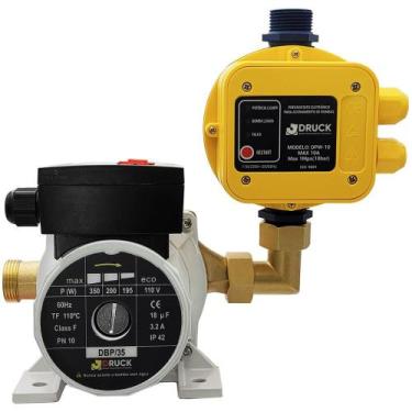 Imagem de Pressurizador De Água Quente E Fria Com Pressostato 350W Druck DBP35 1