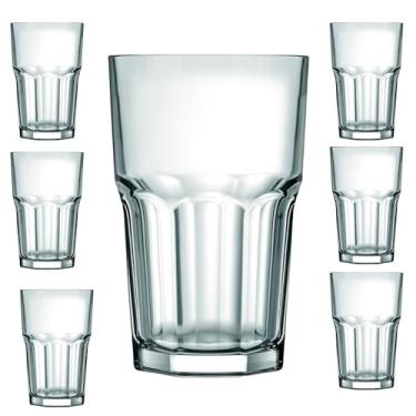 Imagem de Jogo 6 Copos Vidro Grande 310ml Resistente Kit 6 Long Drink Bristol