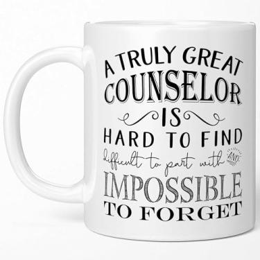 Imagem de Caneca de café A Truly Great Counselor is Hard to Find - Melhor ideia de presentes de agradecimento para orientação, ensino médio, saúde mental, faculdade, abuso de substâncias, conselheiros de drogas