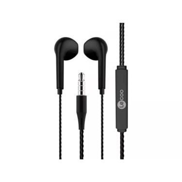 Imagem de Fone De Ouvido Intra Com Mic Eh104 Preto Lecoo Padrao Lenovo