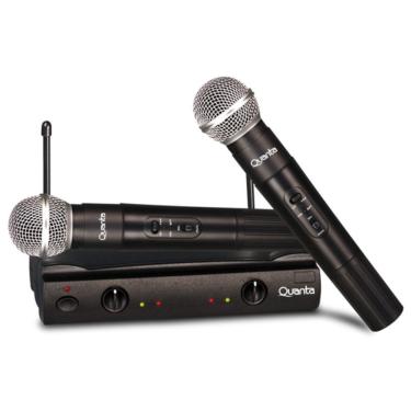 Imagem de Microfone Profissional Quanta Qtmic-103 Wireless Preto