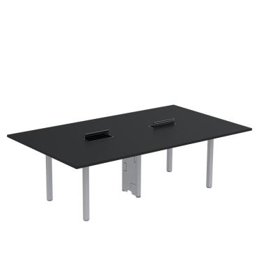 Imagem de Mesa Reunião 240cm X 140cm Mrcpb2414 Preto-cinza