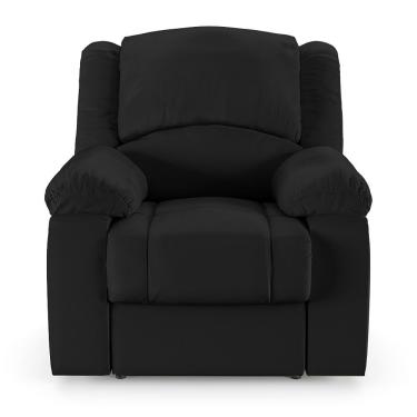 Imagem de Poltrona Do Papai Reclinável Sala De Cinema Barcelona Elétrica Touch Usb Pu Preto